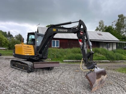 Mini-pelle d’occasion Volvo EC55C (2009) – 4,91T – Moteur Yanmar 37 kW