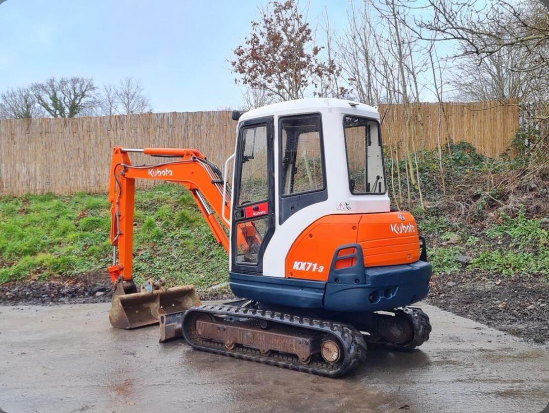 Mini pelle Kubota KX71-3 / 2.8 Tonnes – occasion – Image 9