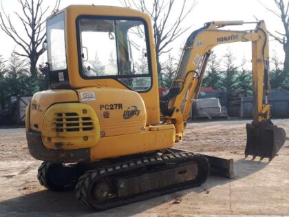 Mini-Pelle Komatsu PC27R d’Occasion (1998) – 3 Tonnes, 5 099 h