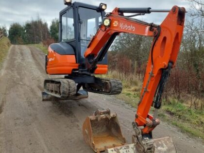 Kubota KX71-3 (2012) – Mini Pelle 2,5T – 2 534 h – 3 Godets – Excellent État
